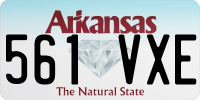 AR license plate 561VXE