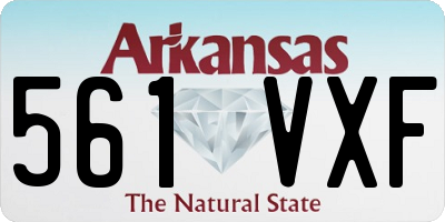 AR license plate 561VXF