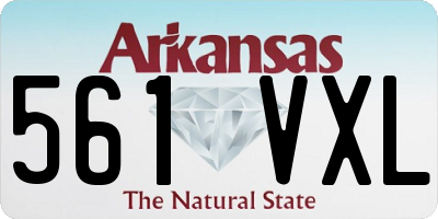 AR license plate 561VXL