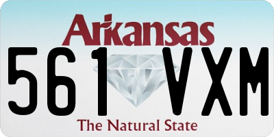 AR license plate 561VXM