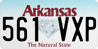 AR license plate 561VXP