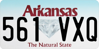 AR license plate 561VXQ