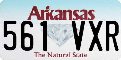 AR license plate 561VXR