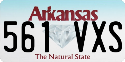 AR license plate 561VXS