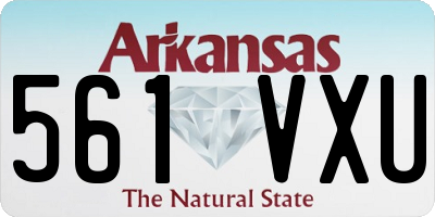 AR license plate 561VXU