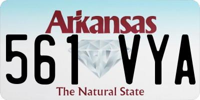 AR license plate 561VYA