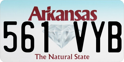 AR license plate 561VYB