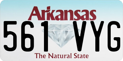 AR license plate 561VYG