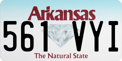 AR license plate 561VYI