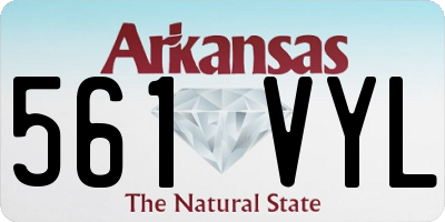 AR license plate 561VYL