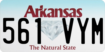 AR license plate 561VYM