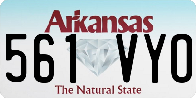 AR license plate 561VYO