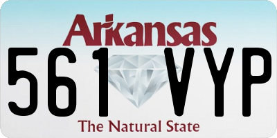 AR license plate 561VYP