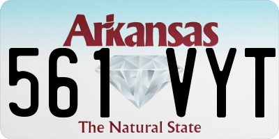 AR license plate 561VYT