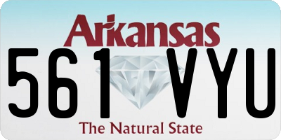 AR license plate 561VYU