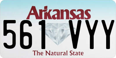 AR license plate 561VYY