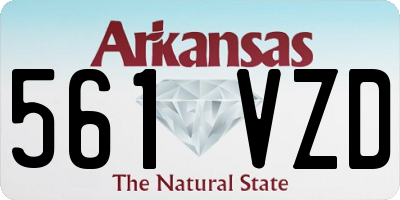 AR license plate 561VZD