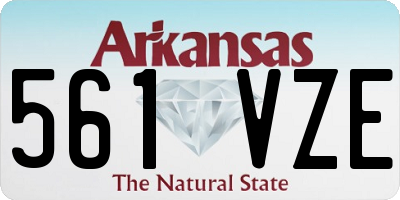 AR license plate 561VZE