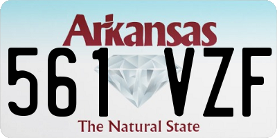 AR license plate 561VZF
