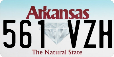 AR license plate 561VZH