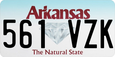 AR license plate 561VZK