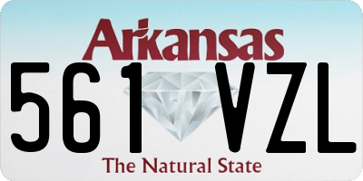 AR license plate 561VZL