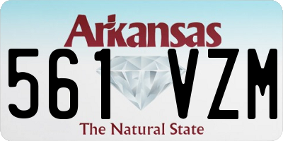 AR license plate 561VZM