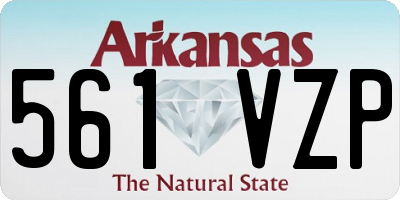 AR license plate 561VZP