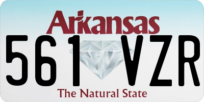 AR license plate 561VZR