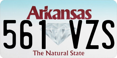 AR license plate 561VZS