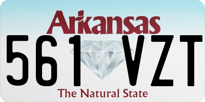 AR license plate 561VZT