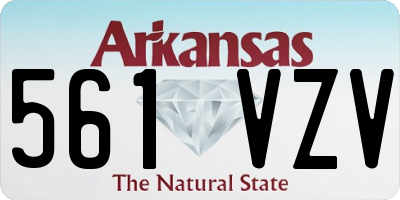 AR license plate 561VZV