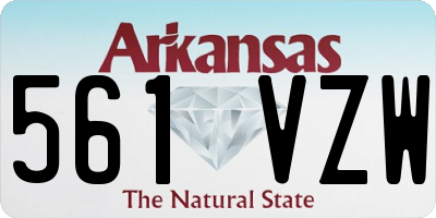 AR license plate 561VZW