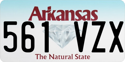 AR license plate 561VZX