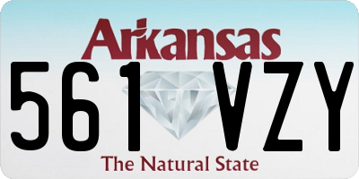 AR license plate 561VZY