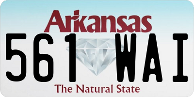 AR license plate 561WAI
