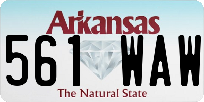 AR license plate 561WAW