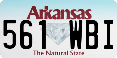 AR license plate 561WBI