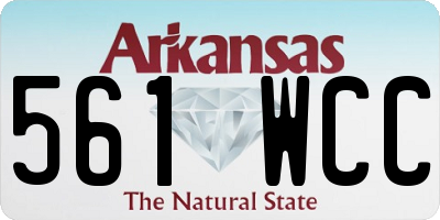 AR license plate 561WCC