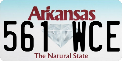 AR license plate 561WCE