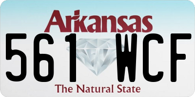 AR license plate 561WCF