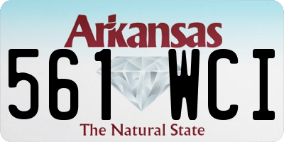 AR license plate 561WCI