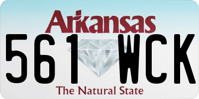 AR license plate 561WCK