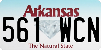 AR license plate 561WCN