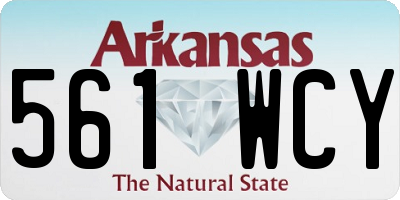 AR license plate 561WCY