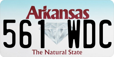 AR license plate 561WDC