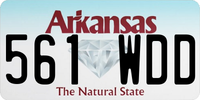 AR license plate 561WDD