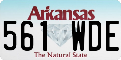AR license plate 561WDE