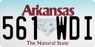 AR license plate 561WDI