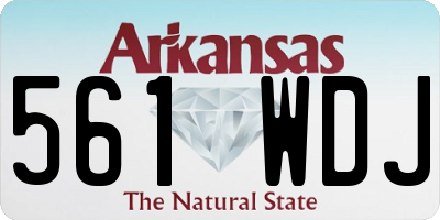 AR license plate 561WDJ